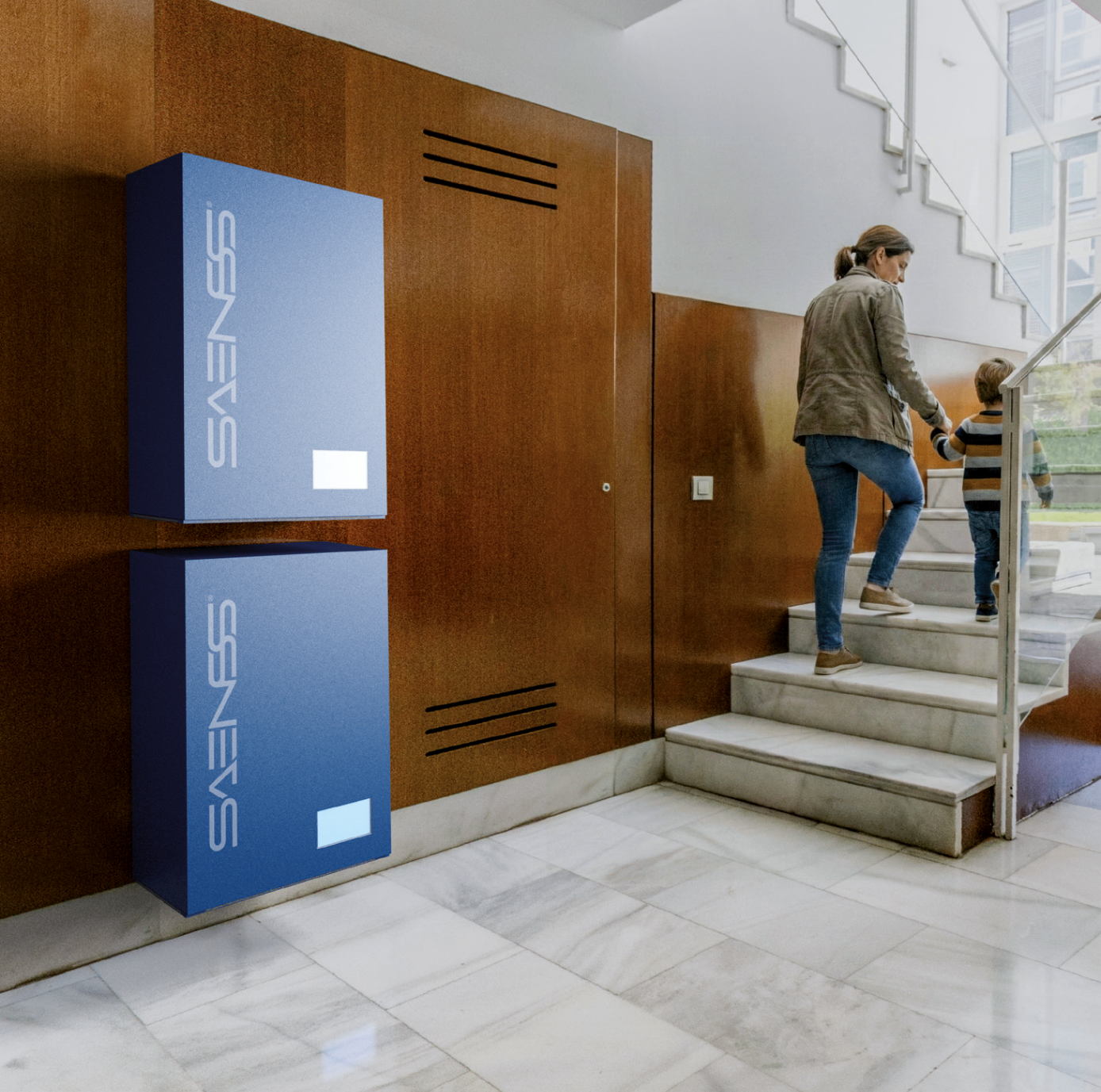 SAENSS SafeOne installato all'interno di un'abitazione